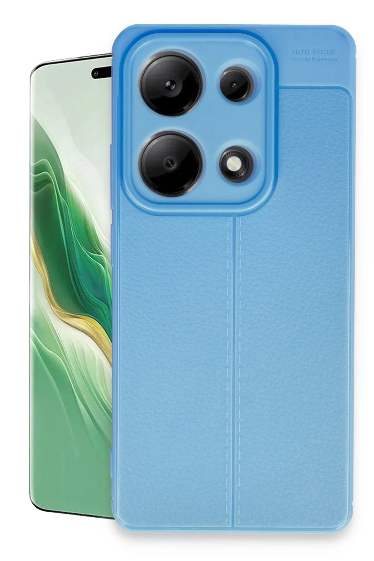 Newface Xiaomi Redmi Note 13 Pro 4G Kılıf Auto Focus Kapak - Mavi