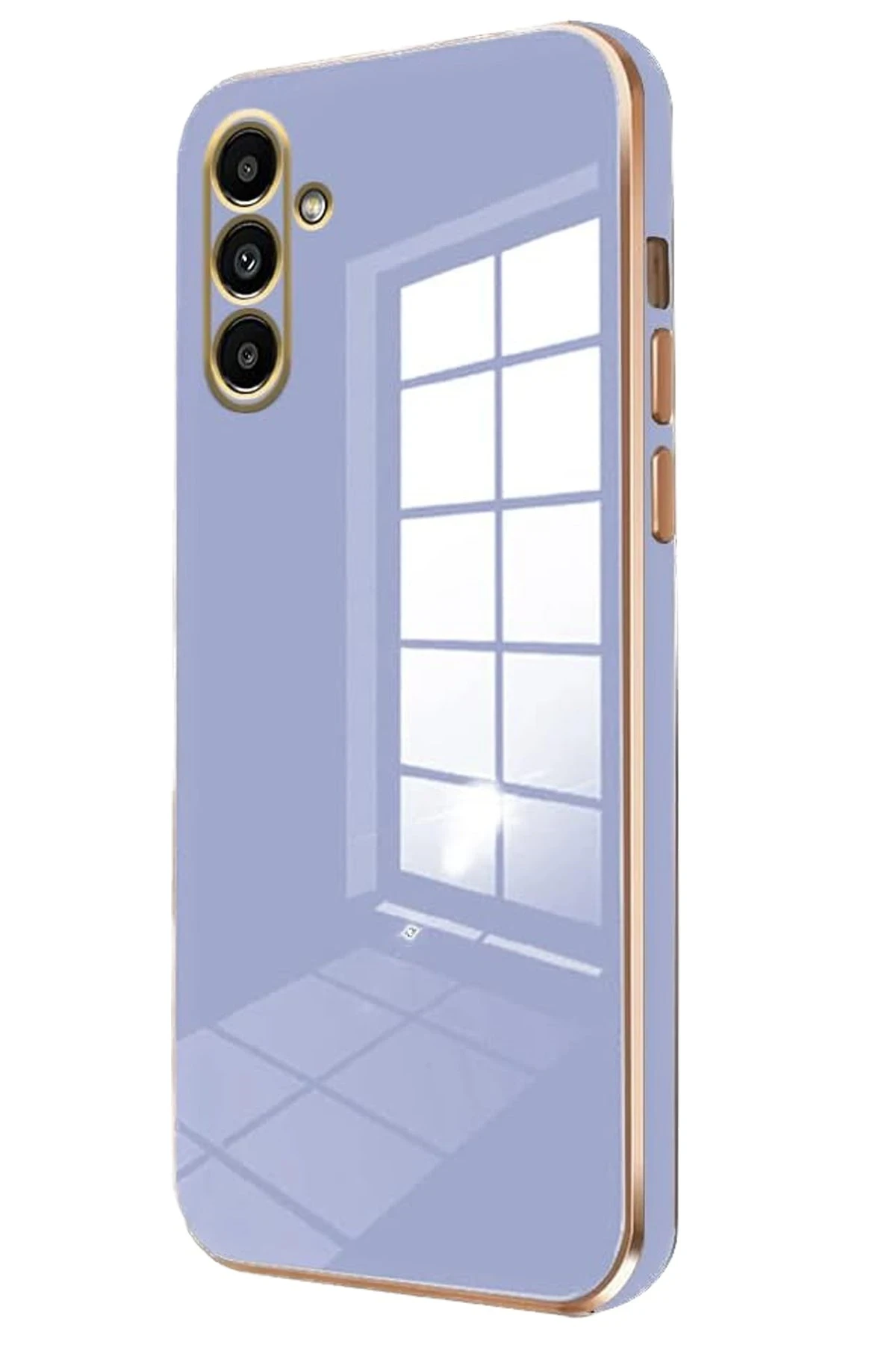 Newface Samsung Galaxy A35 5G Kılıf Volet Silikon - Mavi