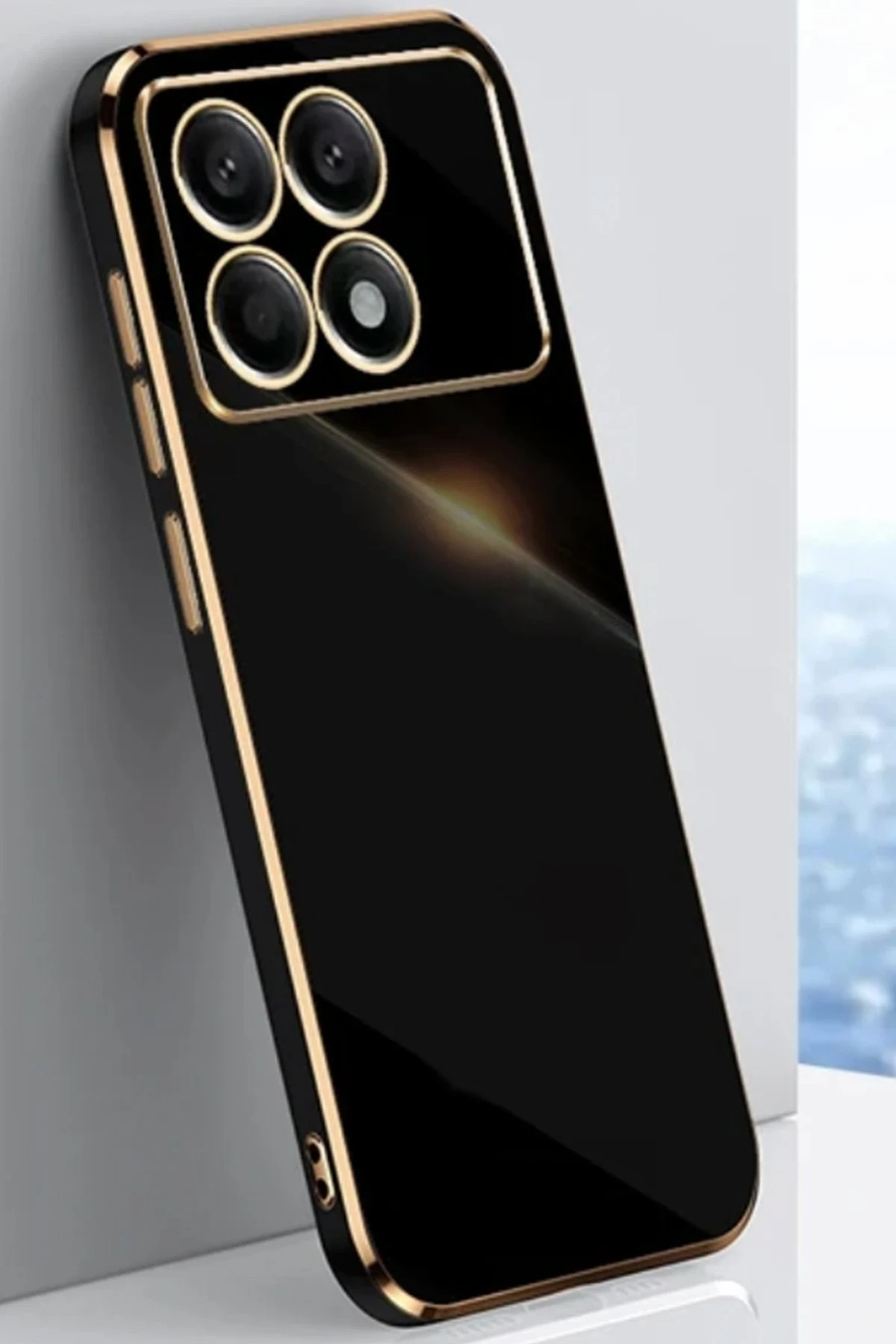 Newface Xiaomi Poco X6 Pro Kılıf Volet Silikon - Siyah