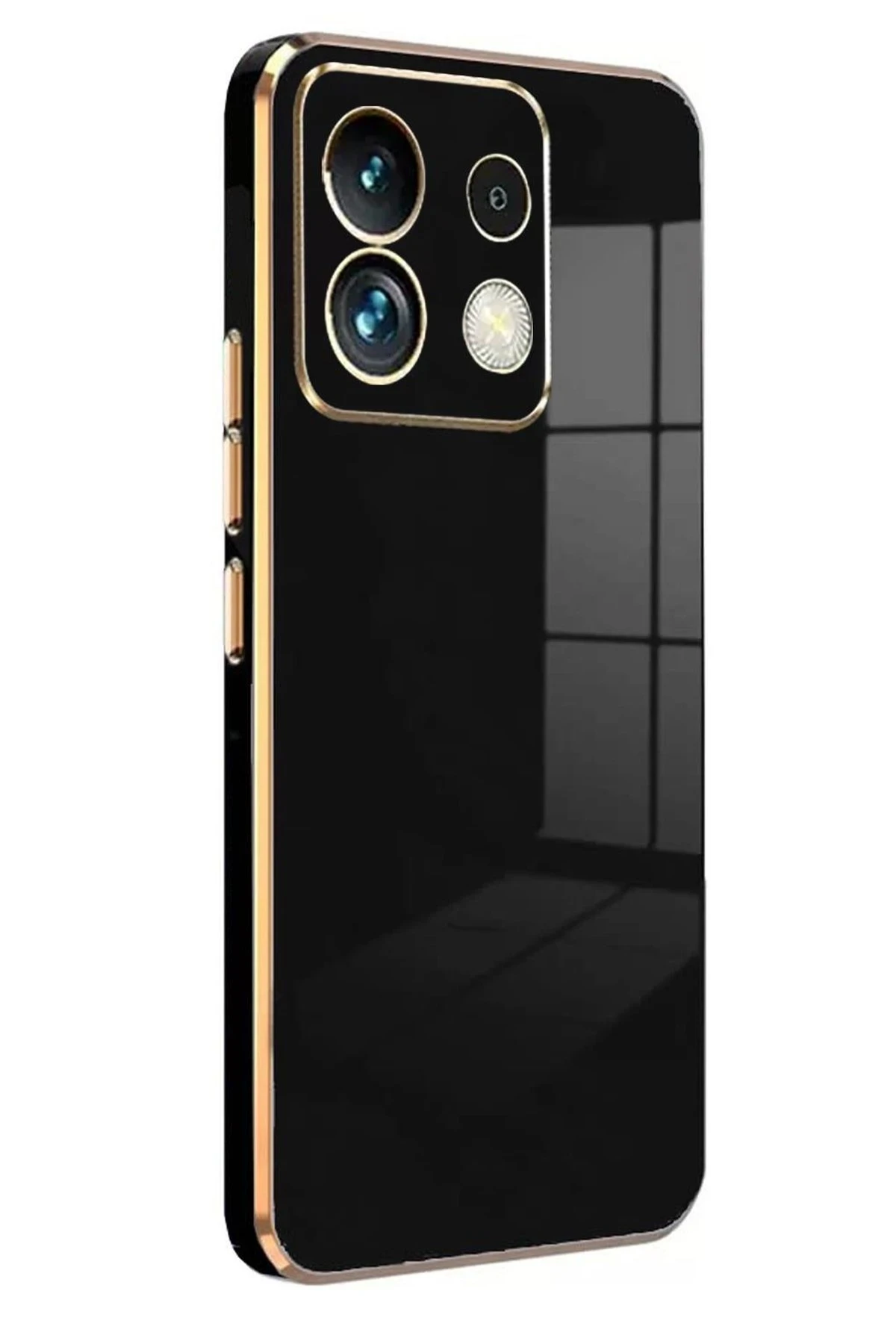Newface Xiaomi Poco M6 Pro 4G Kılıf Volet Silikon - Siyah