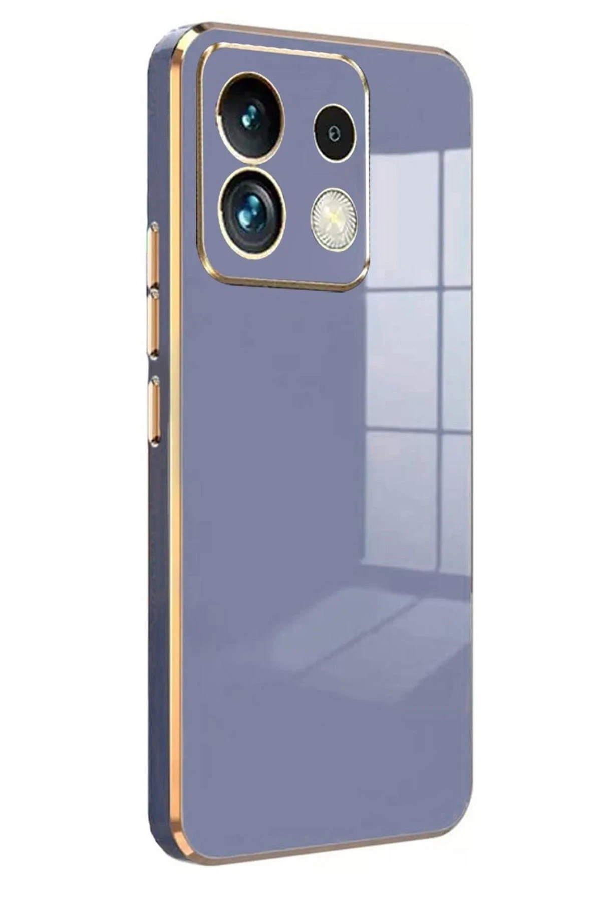 Newface Xiaomi Poco M6 Pro 4G Kılıf Volet Silikon - Mavi