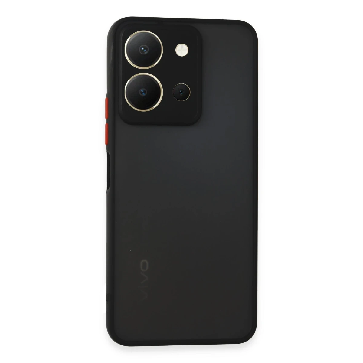 Newface Vivo Y36 Kılıf Montreal Silikon Kapak - Siyah