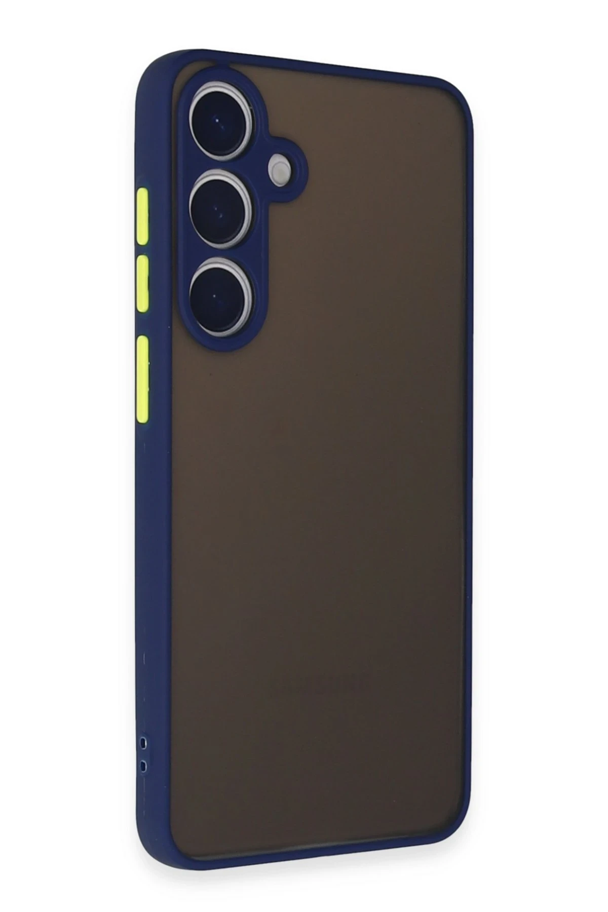 Newface Samsung Galaxy S24 Kılıf Montreal Silikon Kapak - Lacivert