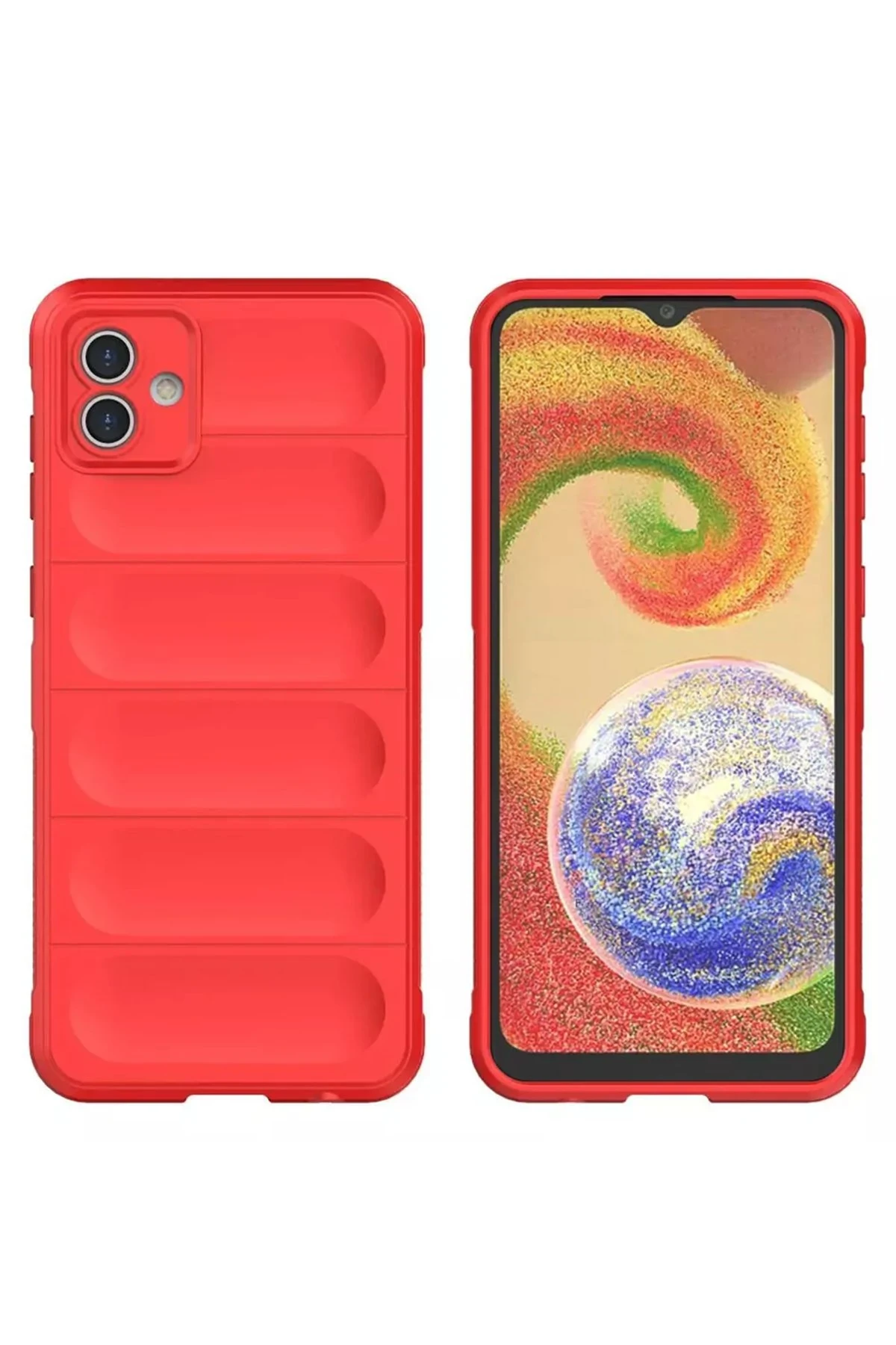 Newface Samsung Galaxy A05 Kılıf Optimum Silikon - Kırmızı