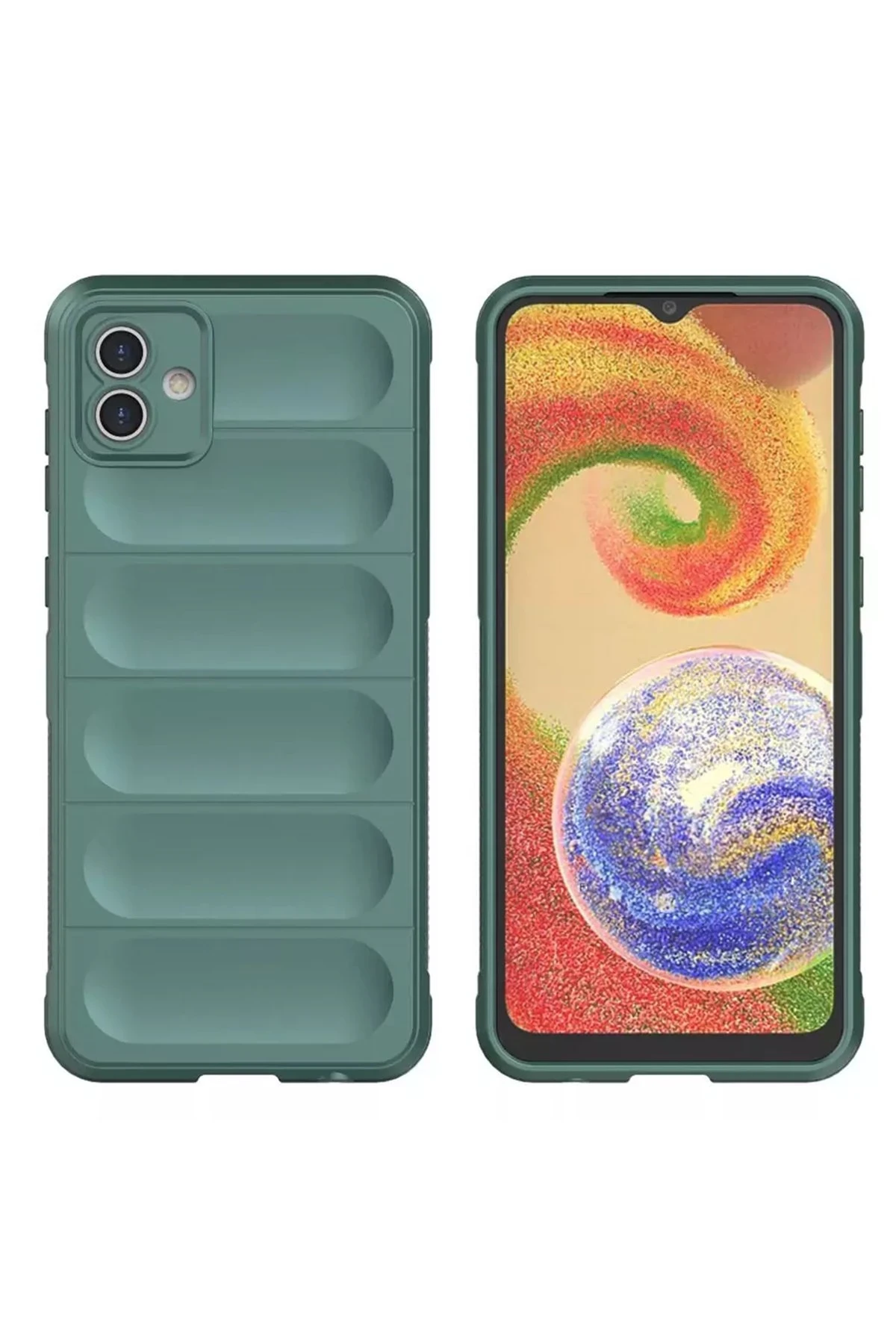 Newface Samsung Galaxy A05 Kılıf Optimum Silikon - Koyu Yeşil
