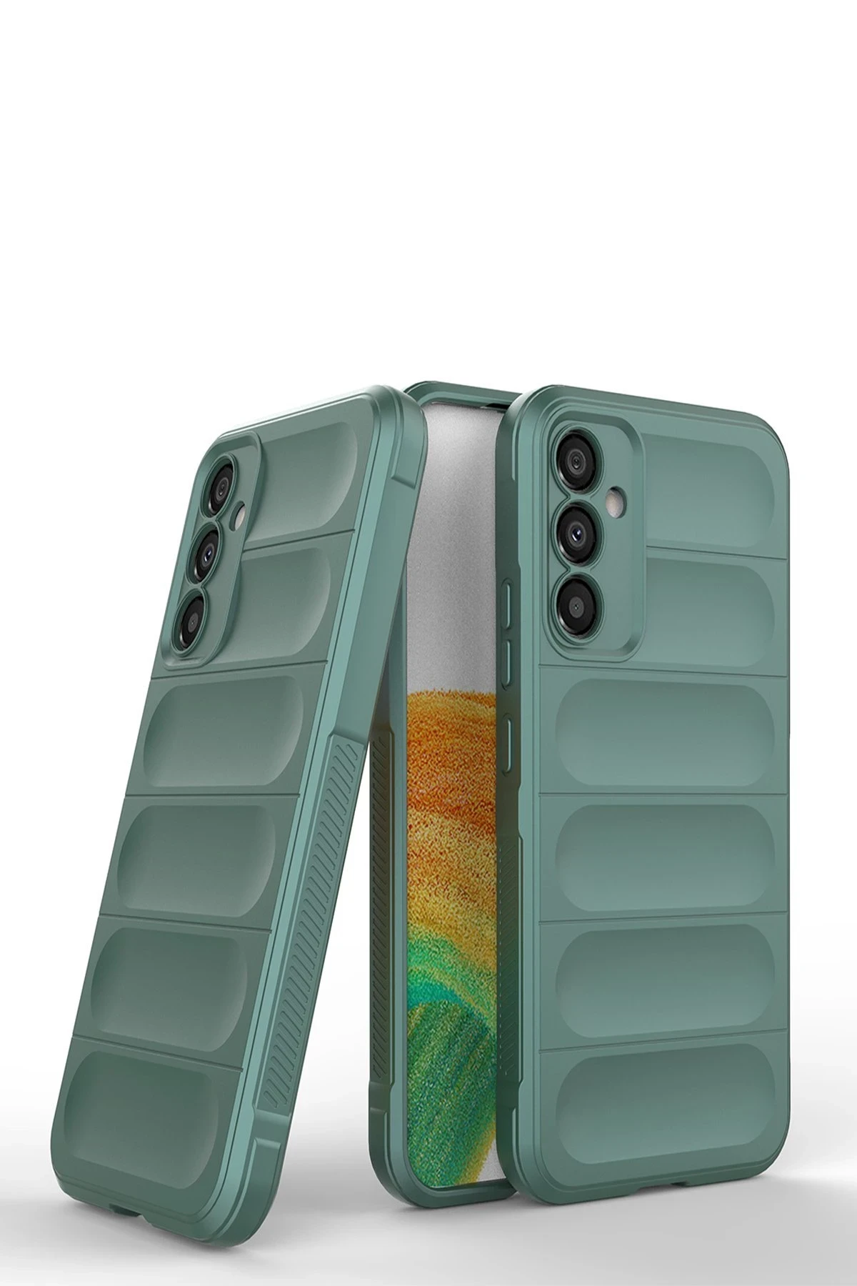 Newface Samsung Galaxy A05S Kılıf Optimum Silikon - Koyu Yeşil