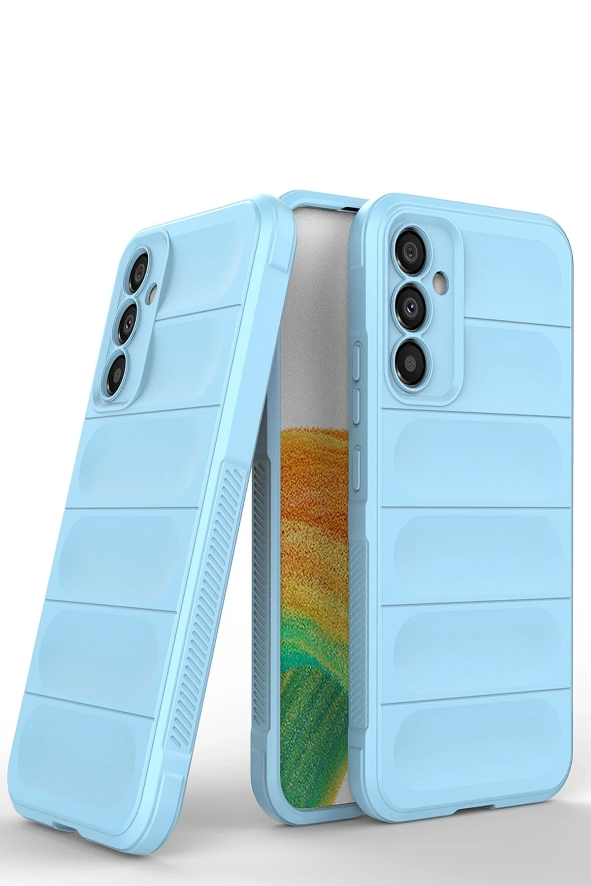 Newface Samsung Galaxy A05S Kılıf Optimum Silikon - Sky Blue