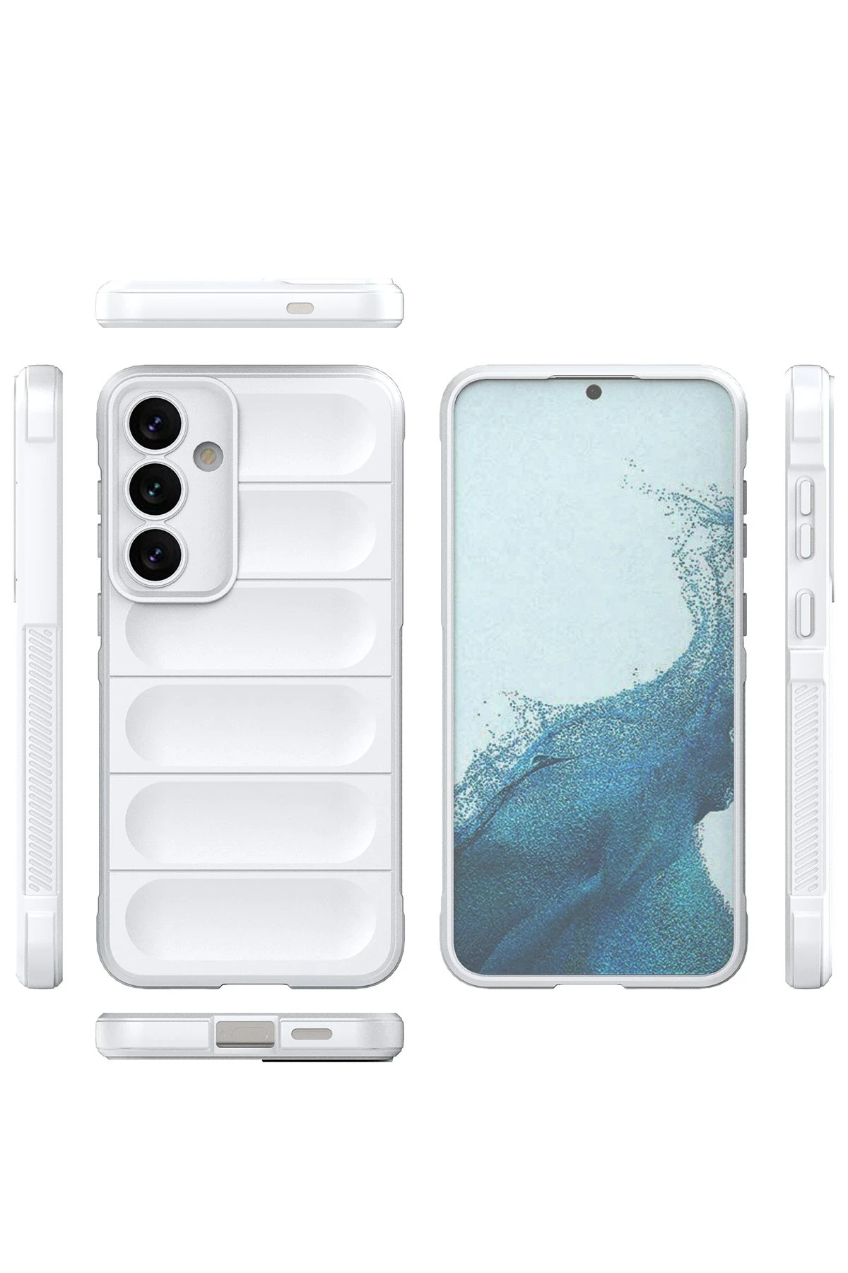 Newface Samsung Galaxy S24 Kılıf Optimum Silikon - Krem