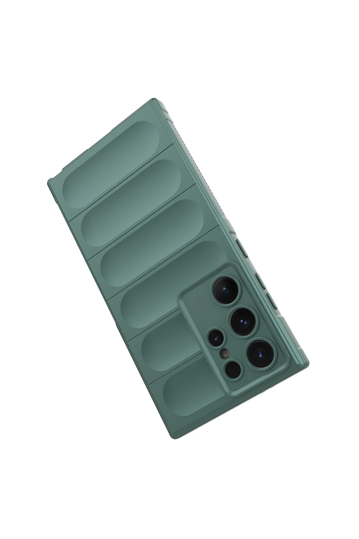 Newface Samsung Galaxy S24 Ultra Kılıf Optimum Silikon - Koyu Yeşil