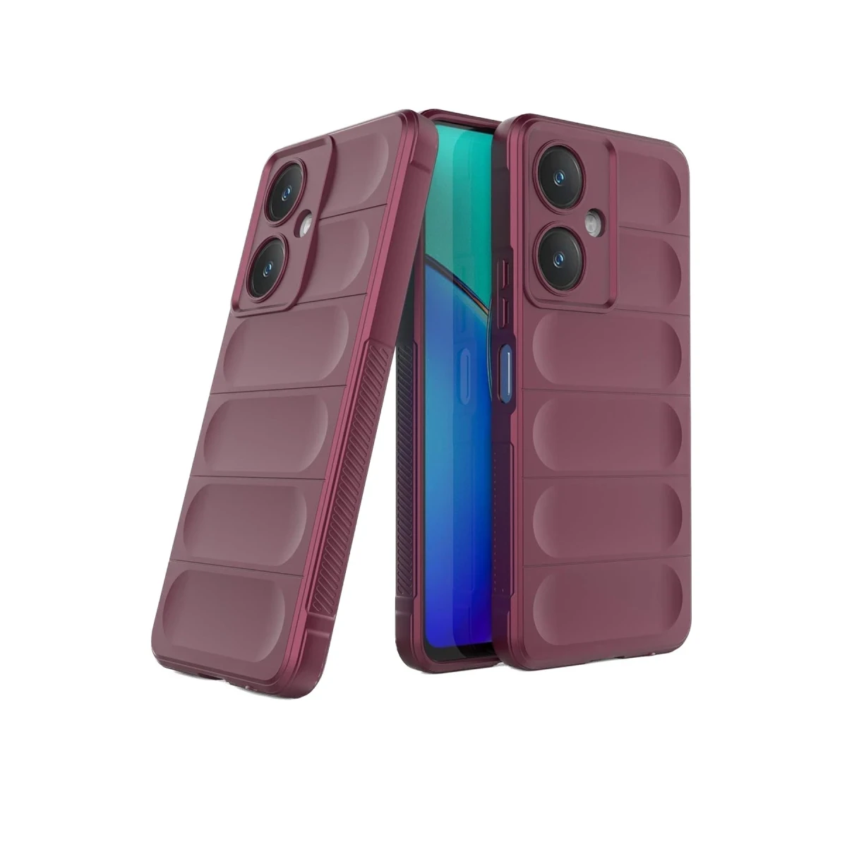 Newface Vivo Y27 Kılıf Optimum Silikon - Bordo