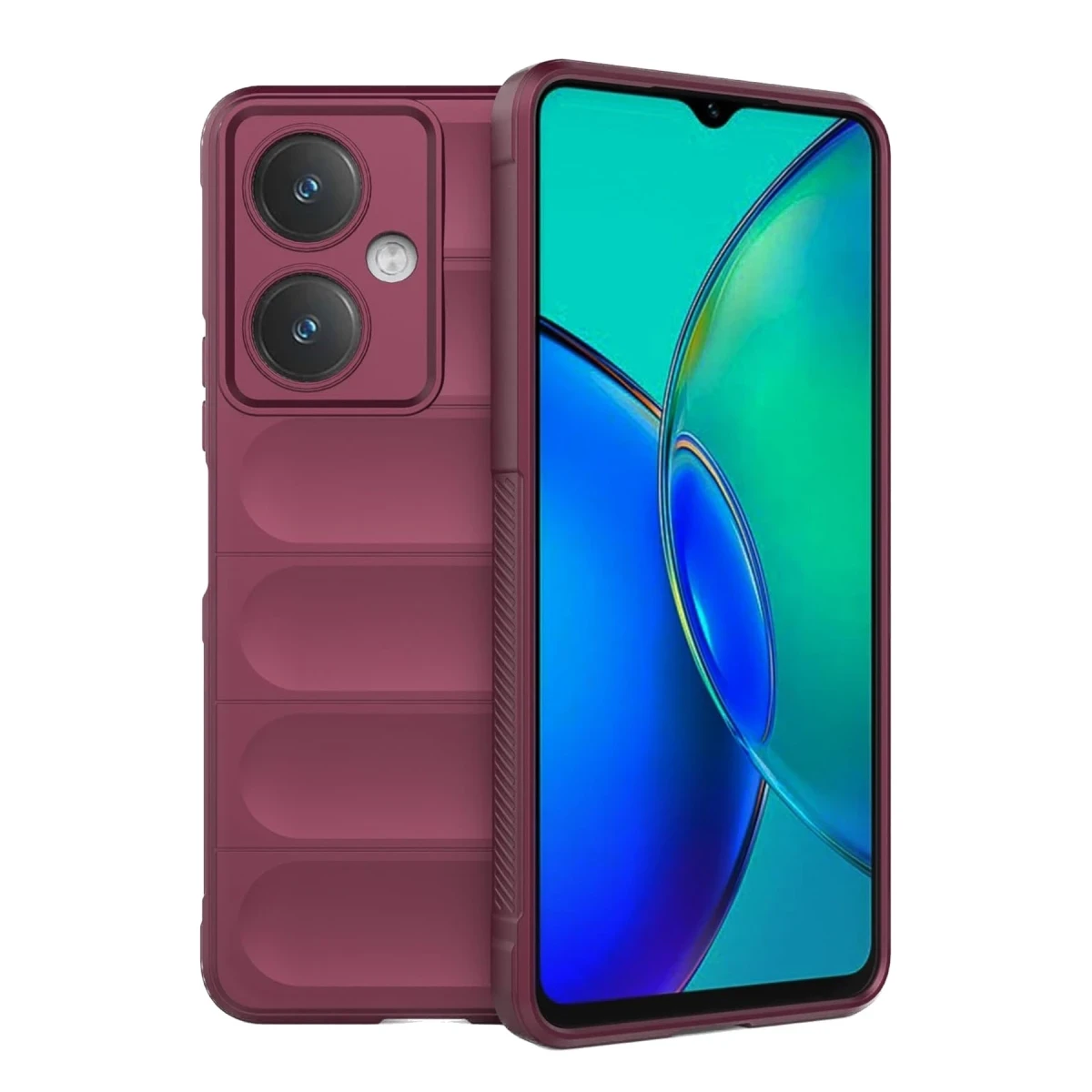 Newface Vivo Y27 Kılıf Optimum Silikon - Bordo