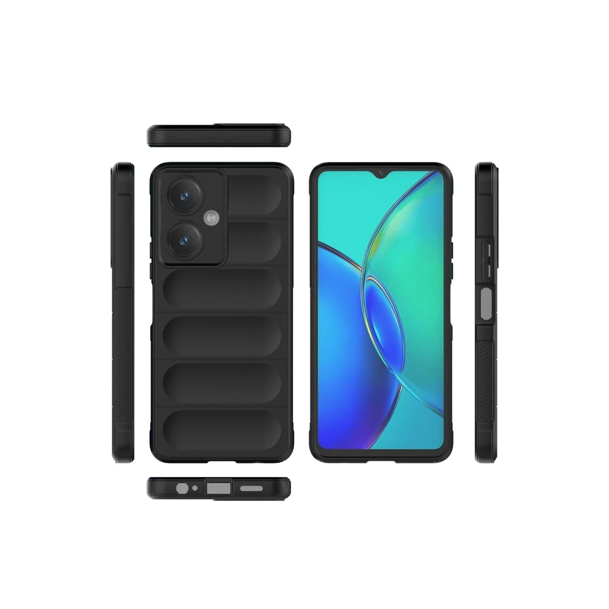 Newface Vivo Y27 Kılıf Optimum Silikon - Bordo