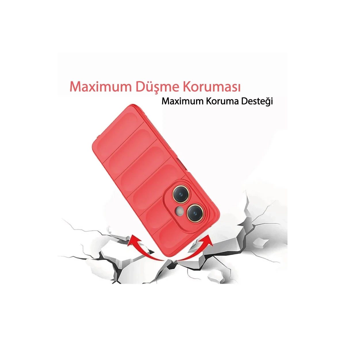 Newface Vivo Y27 Kılıf Optimum Silikon - Bordo