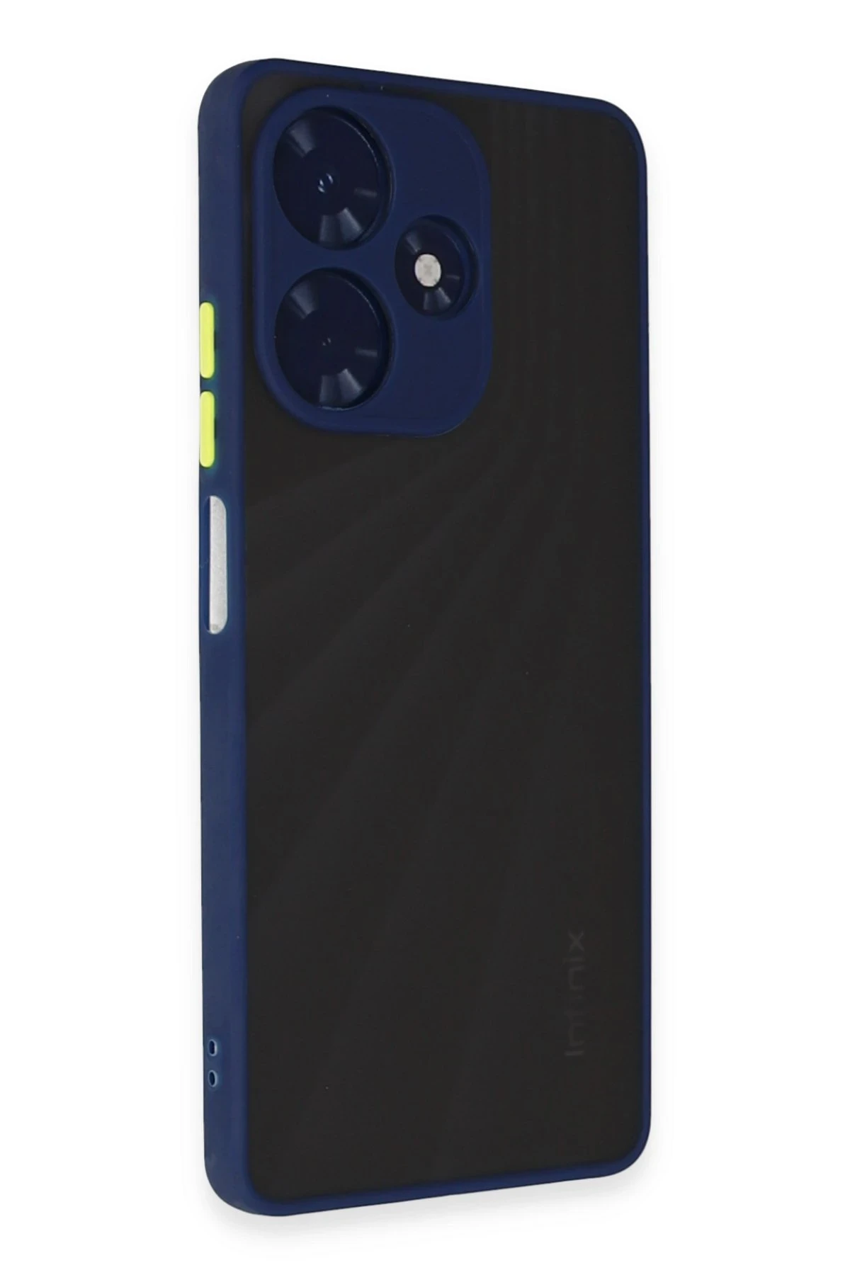 Newface İnfinix Hot 30 4G Kılıf Montreal Silikon Kapak - Lacivert