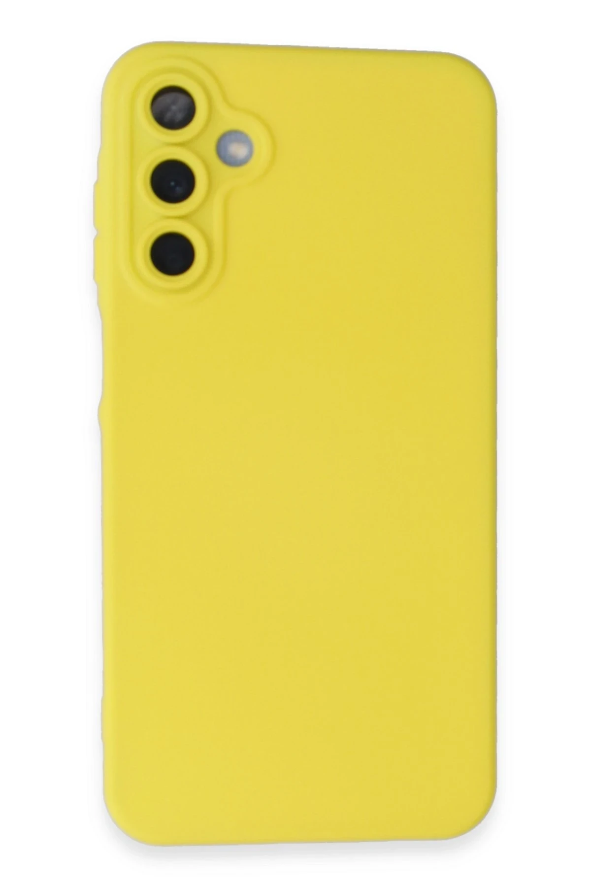 Newface Samsung Galaxy A25 5G Kılıf Nano içi Kadife Silikon - Sarı