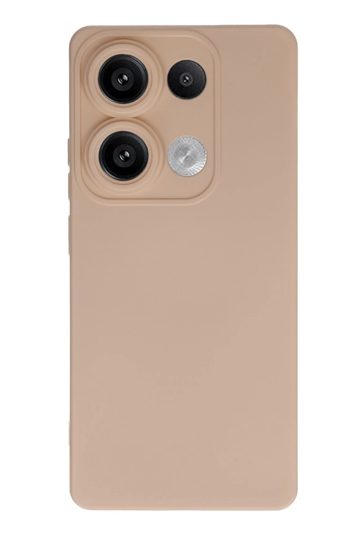 Newface Xiaomi Redmi Note 13 4G Kılıf Nano içi Kadife Silikon - Pudra