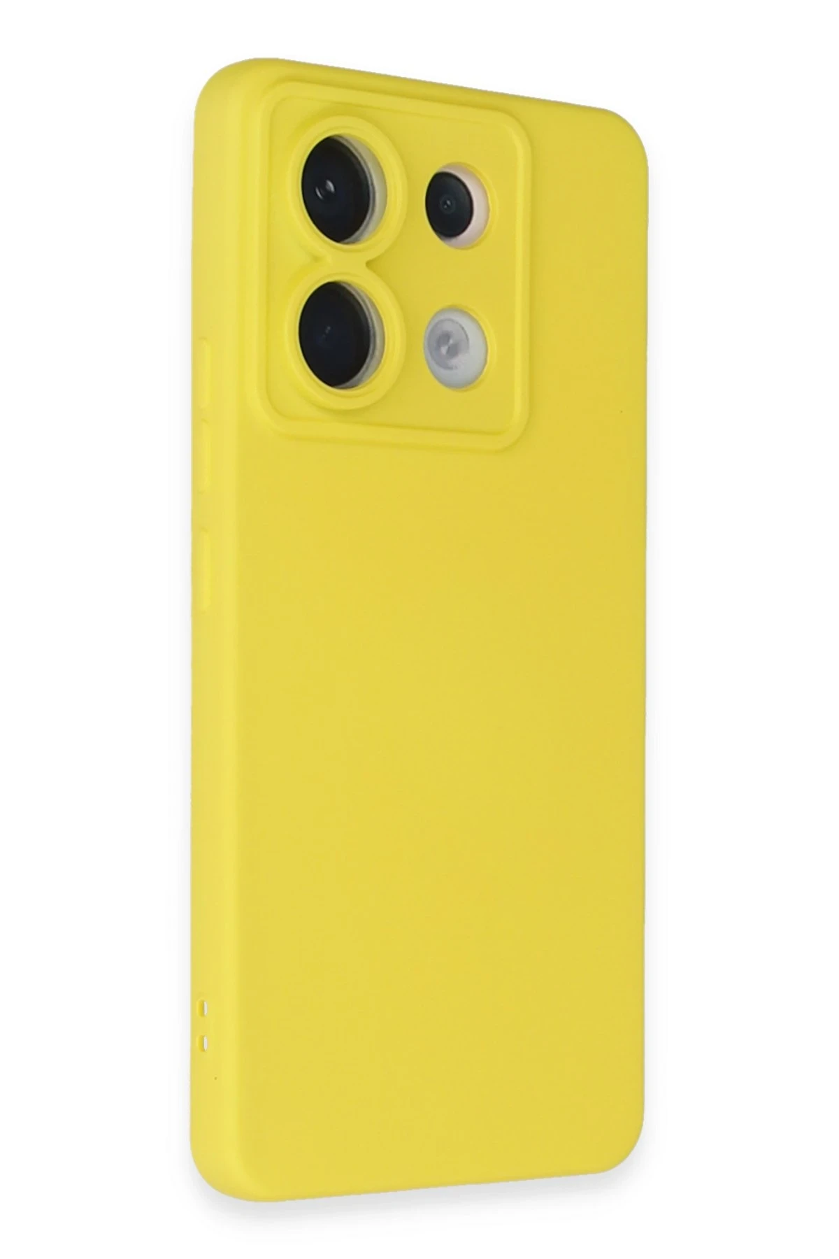 Newface Xiaomi Redmi Note 13 Pro 5G Kılıf Nano içi Kadife Silikon - Sarı