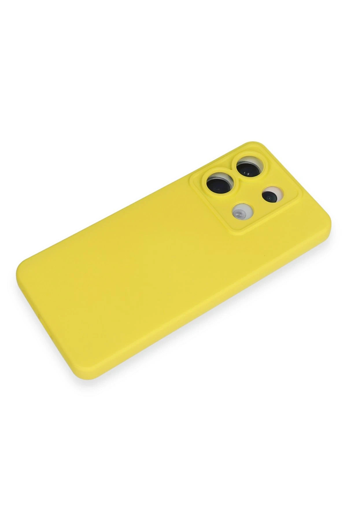 Newface Xiaomi Redmi Note 13 Pro 5G Kılıf Nano içi Kadife Silikon - Sarı