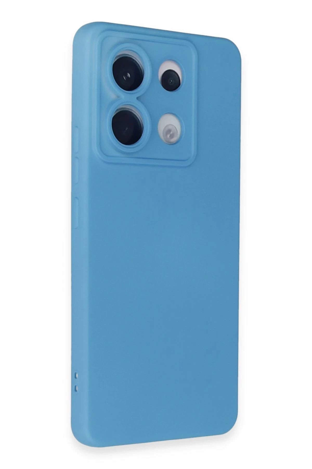 Newface Xiaomi Redmi Note 13 Pro 5G Kılıf Nano içi Kadife Silikon - Mavi