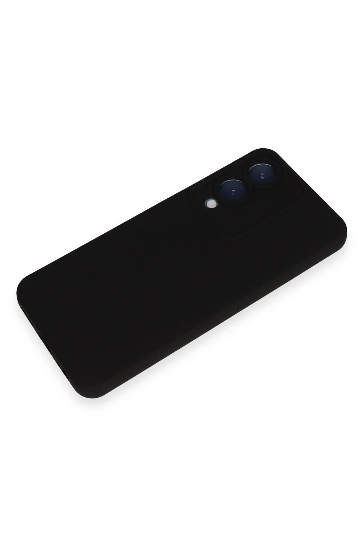 Newface Vivo Y17S Kılıf Nano içi Kadife Silikon - Siyah