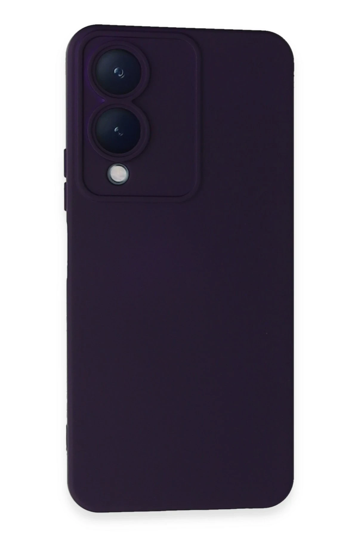 Newface Vivo Y17S Kılıf Nano içi Kadife Silikon - Mor