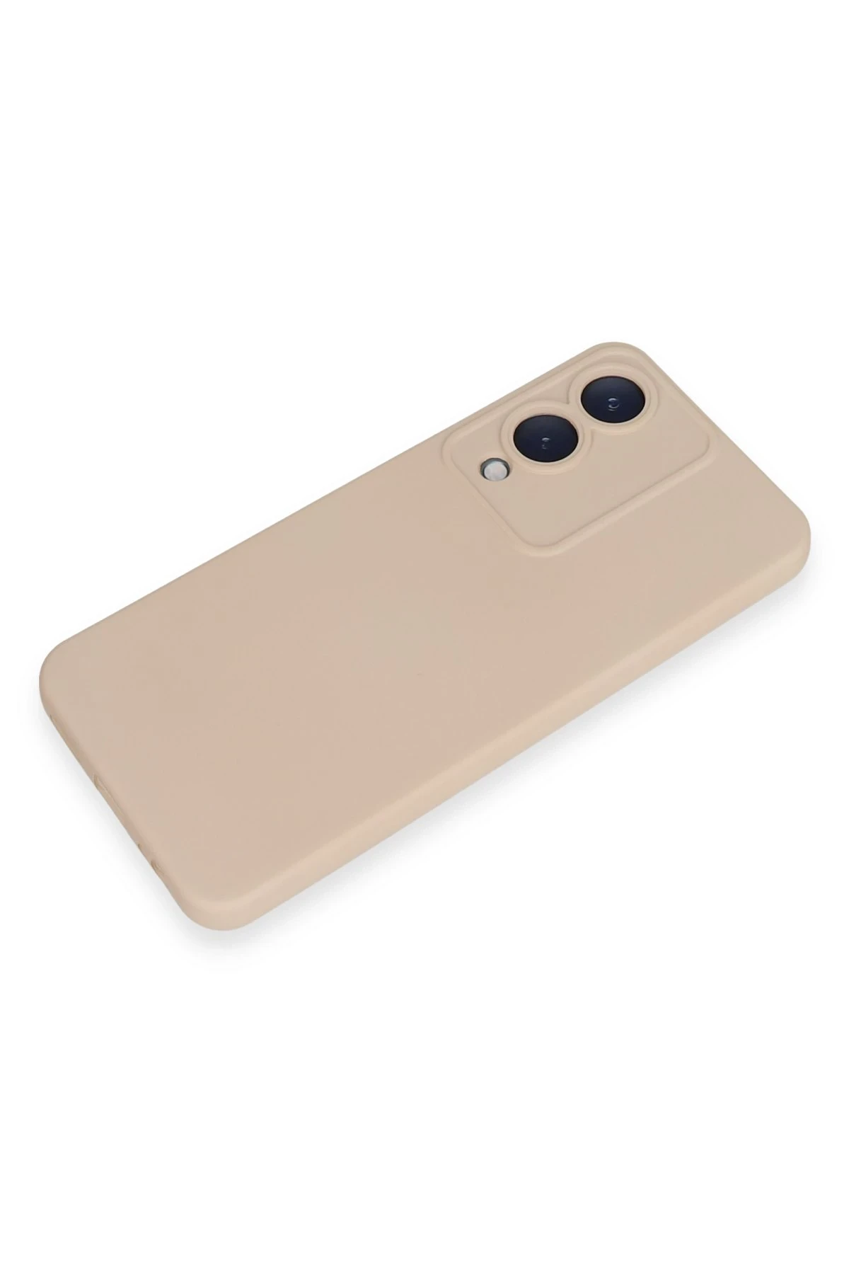 Newface Vivo Y17S Kılıf Nano içi Kadife Silikon - Pudra