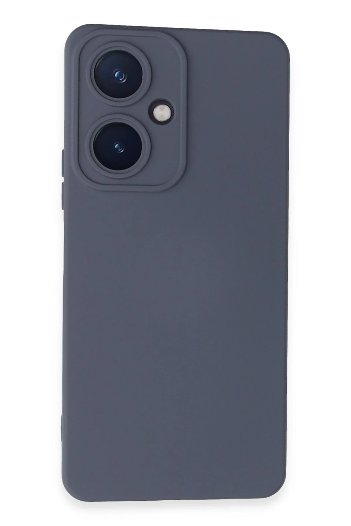 Newface Vivo Y27 Kılıf Nano içi Kadife Silikon - Gri