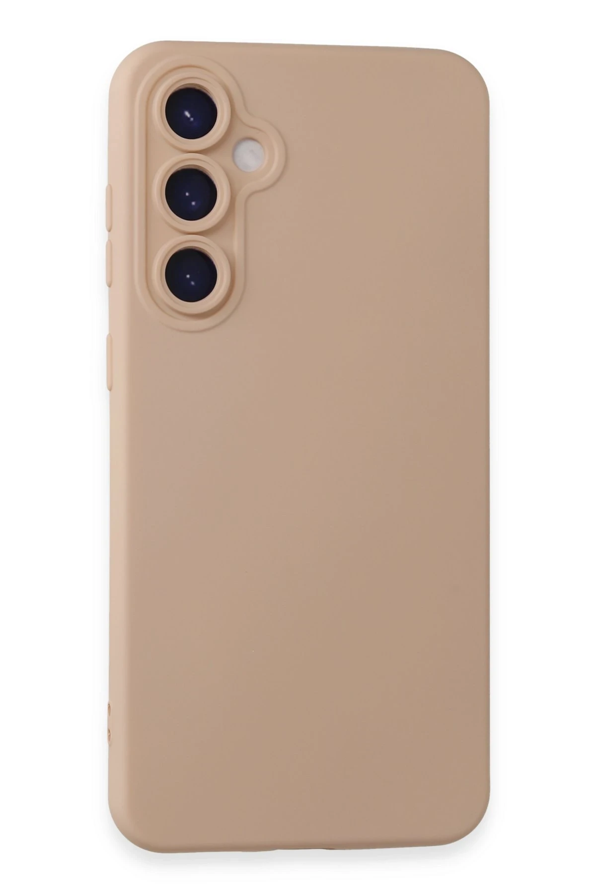 Newface Samsung Galaxy S24 Kılıf Nano içi Kadife Silikon - Pudra