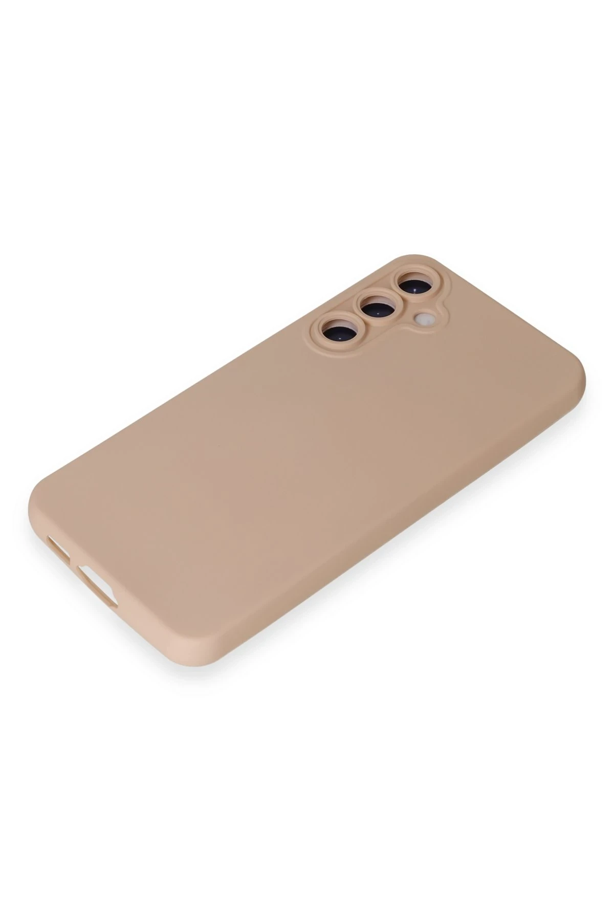 Newface Samsung Galaxy S24 Kılıf Nano içi Kadife Silikon - Pudra