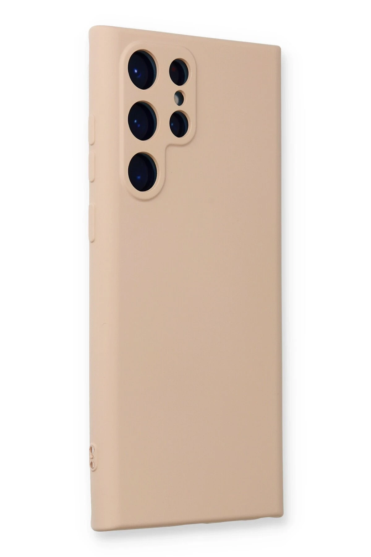 Newface Samsung Galaxy S24 Ultra Kılıf Nano içi Kadife Silikon - Pudra