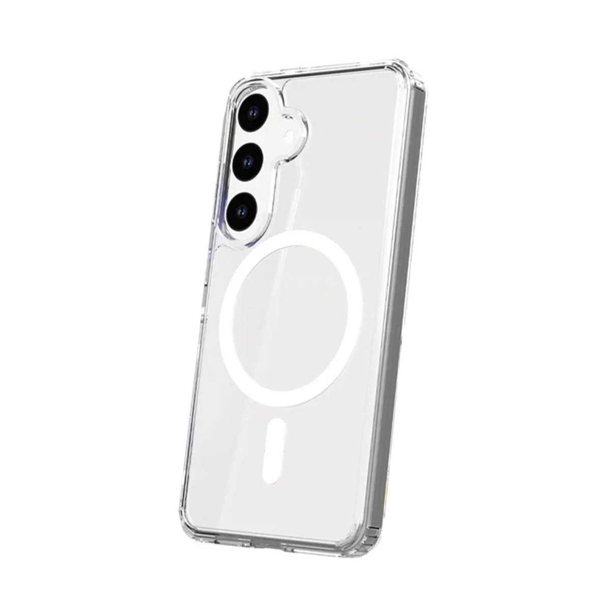 Newface Samsung Galaxy S24 Plus Kılıf Magneticsafe Şeffaf Silikon - Şeffaf