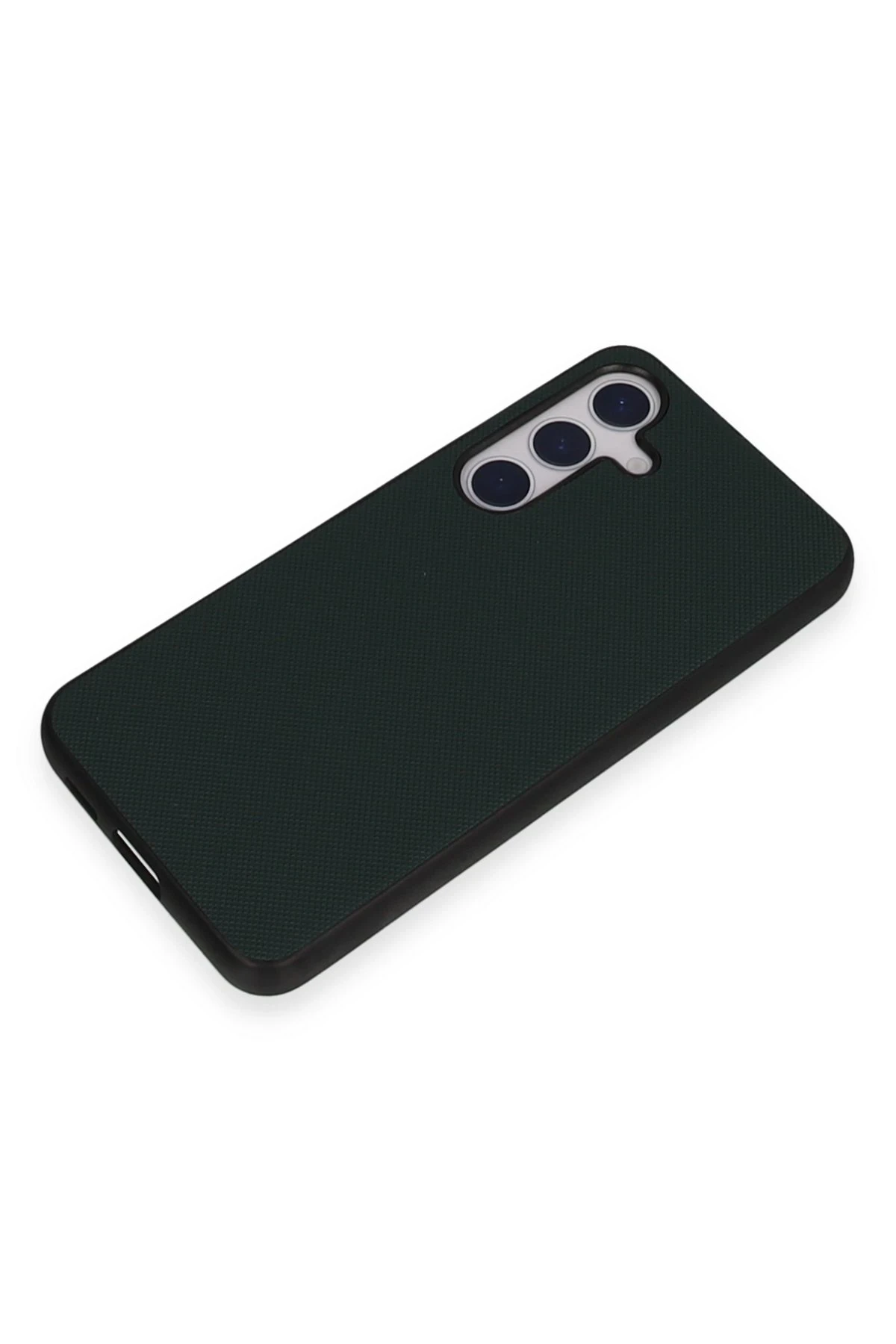 Newface Samsung Galaxy S24 Kılıf Taft Kapak - Koyu Yeşil