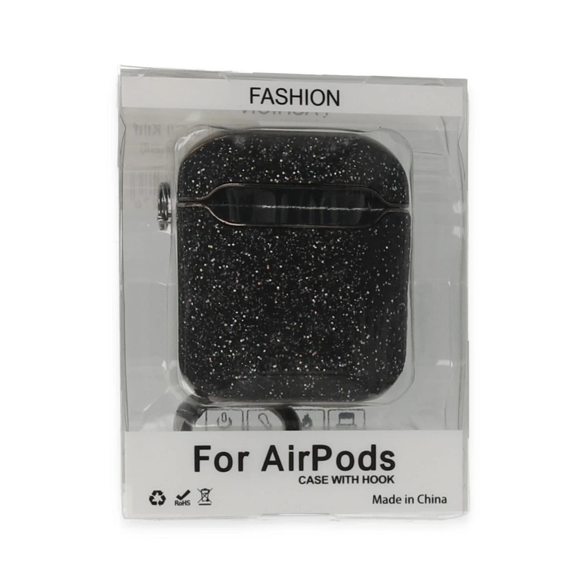Newface Apple Airpods 2 (2.nesil) Spell Simli Kılıf - Siyah — görsel 4