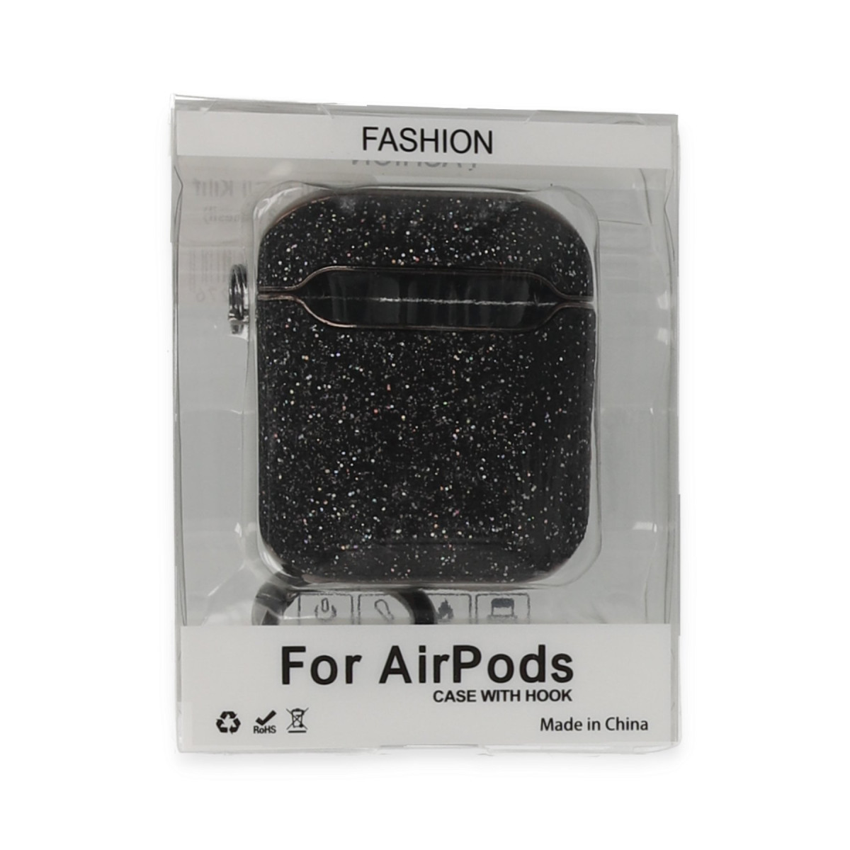 Newface Apple Airpods 2 (2.nesil) Spell Simli Kılıf - Siyah — görsel 7