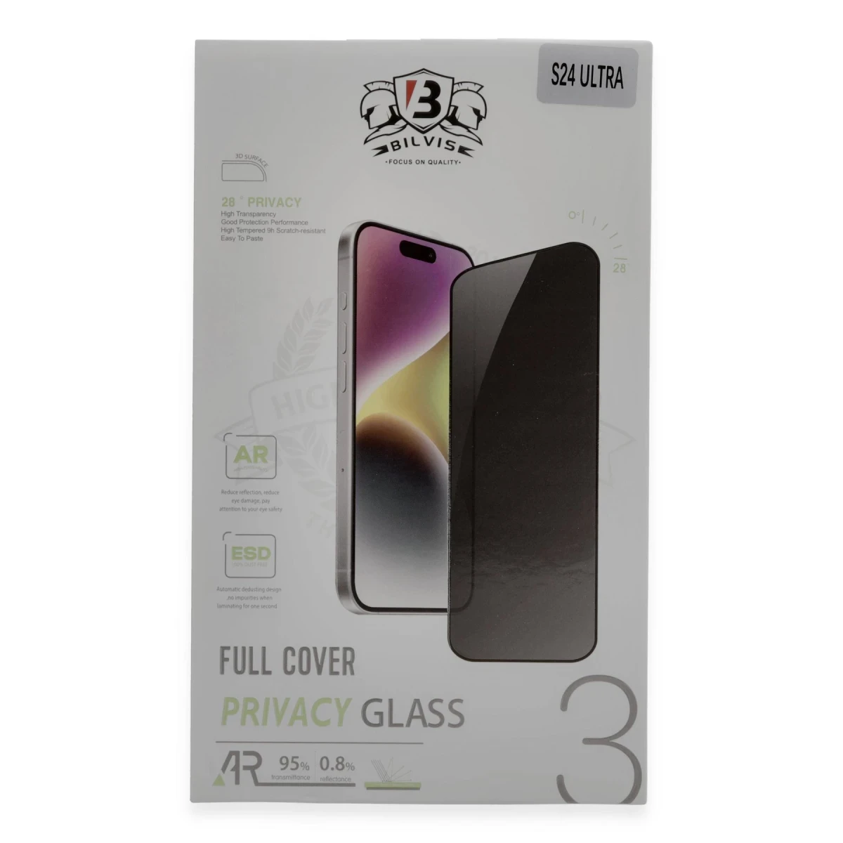 Newface Samsung Galaxy S24 Ultra Bilvis Hayalet Cam Ekran Koruyucu — görsel 3