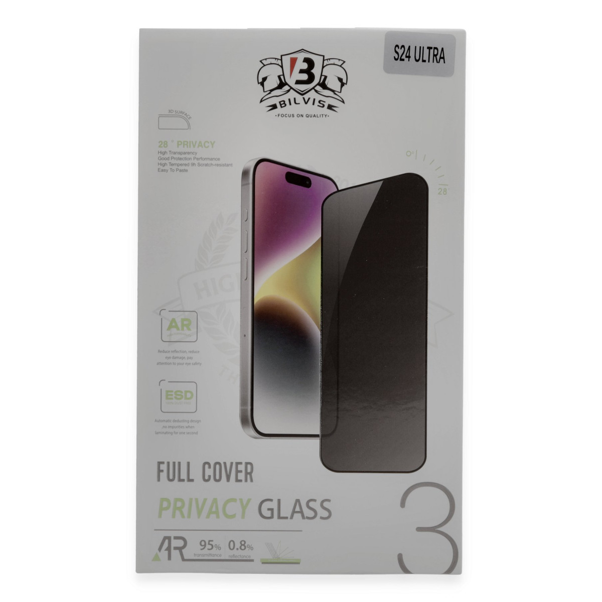 Newface Samsung Galaxy S24 Ultra Bilvis Hayalet Cam Ekran Koruyucu — görsel 5