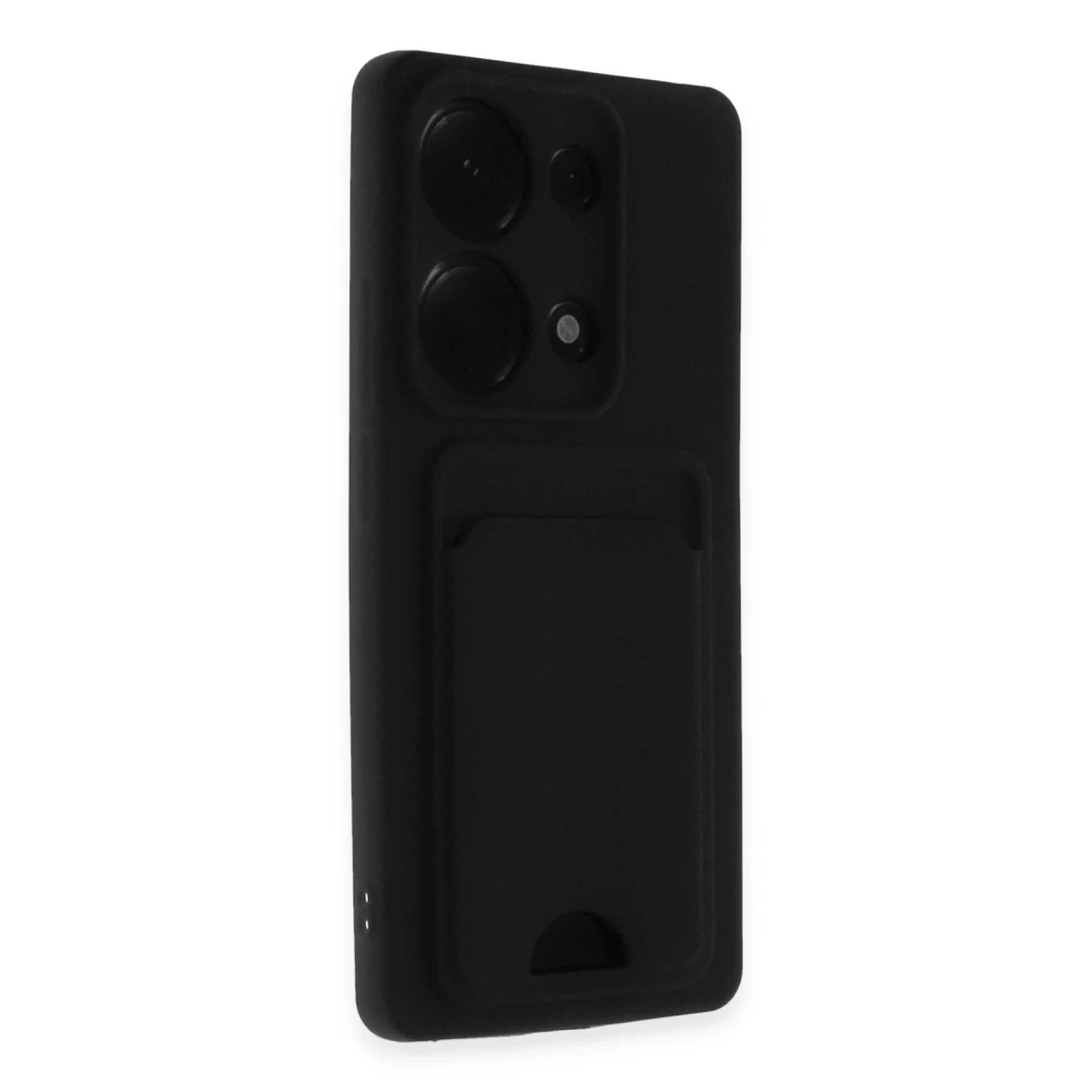 Newface Xiaomi Redmi Note 13 Pro 4G Kılıf Kelvin Kartvizitli Silikon - Siyah — görsel 6