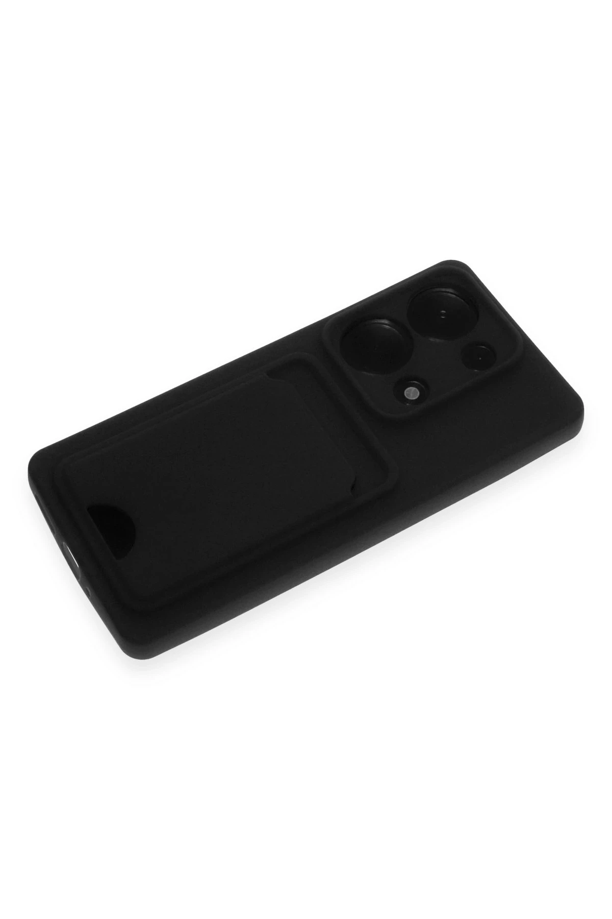Newface Xiaomi Redmi Note 13 Pro 4G Kılıf Kelvin Kartvizitli Silikon - Siyah