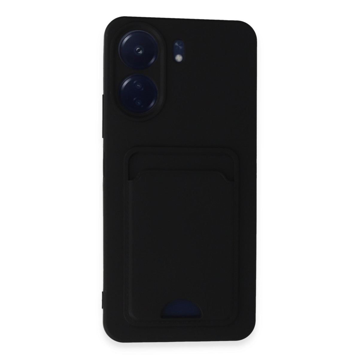Newface Xiaomi Redmi 13C Kılıf Kelvin Kartvizitli Silikon - Siyah — görsel 9