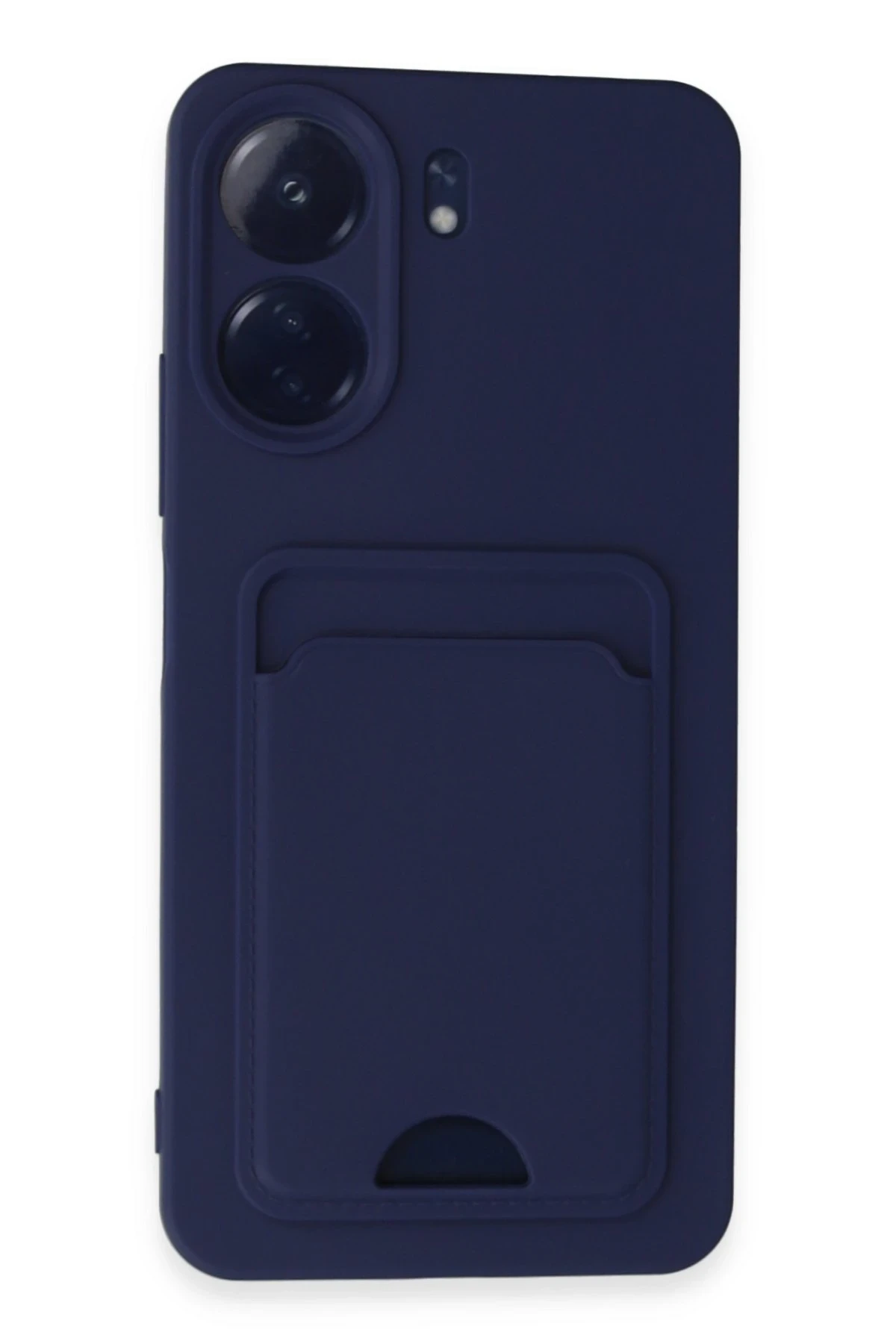 Newface Xiaomi Redmi 13C Kılıf Kelvin Kartvizitli Silikon - Lacivert