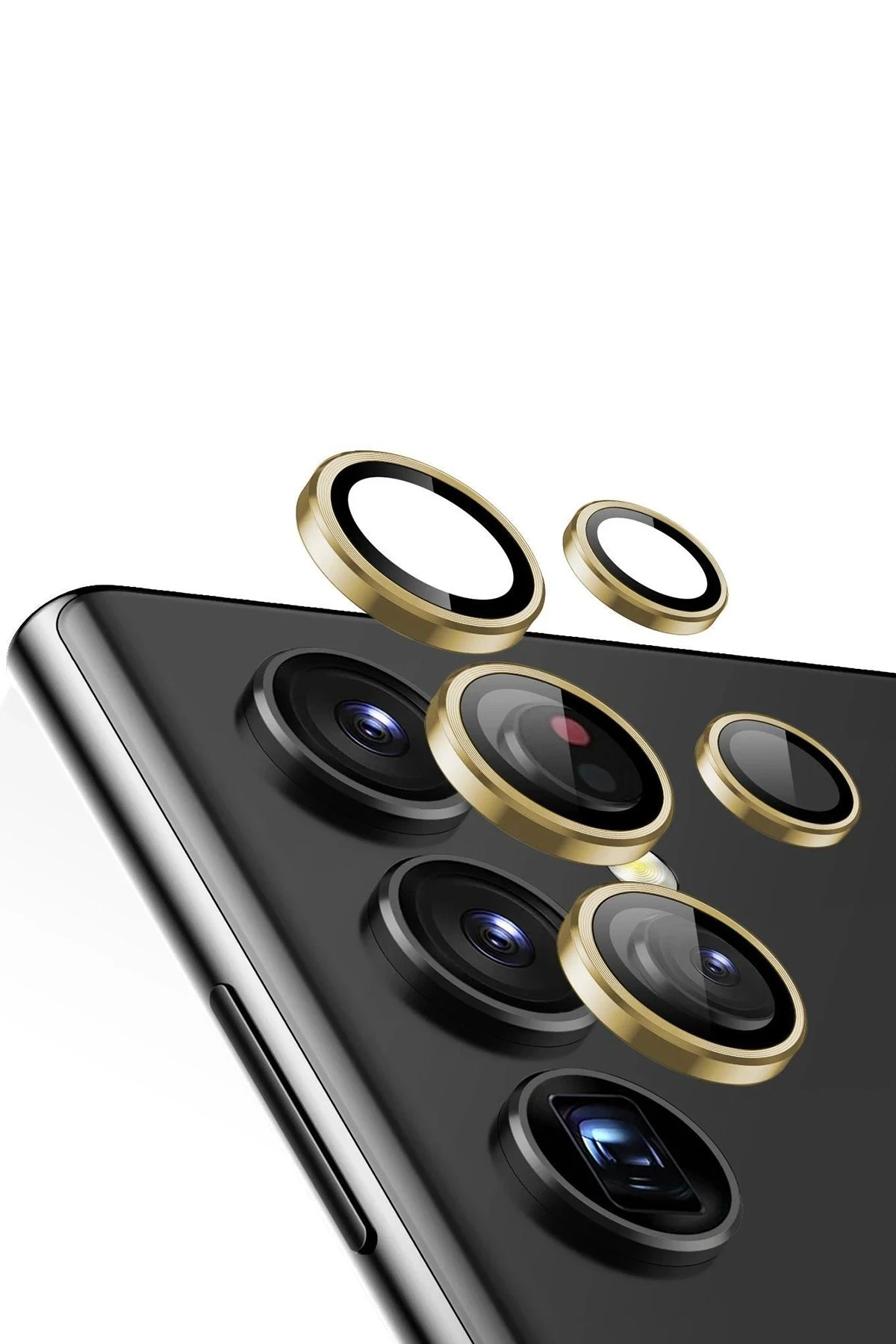 Newface Samsung Galaxy S24 Ultra Valdez Metal Kamera Lens - Gold