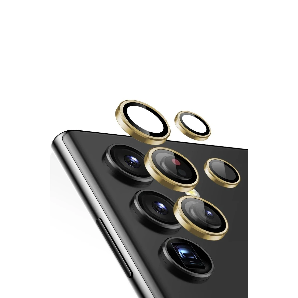 Newface Samsung Galaxy S24 Ultra Valdez Metal Kamera Lens - Gold — görsel 4