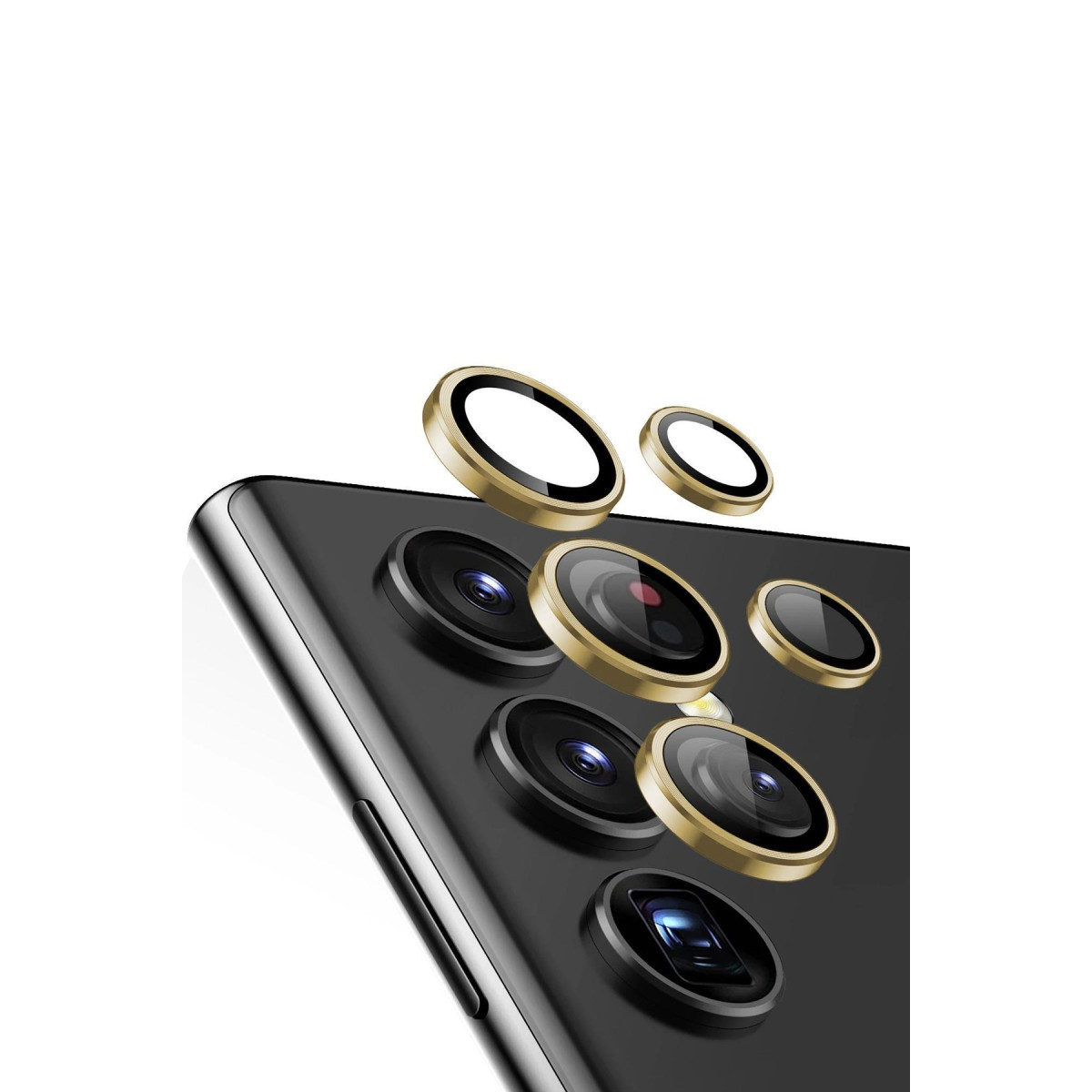 Newface Samsung Galaxy S24 Ultra Valdez Metal Kamera Lens - Gold — görsel 7