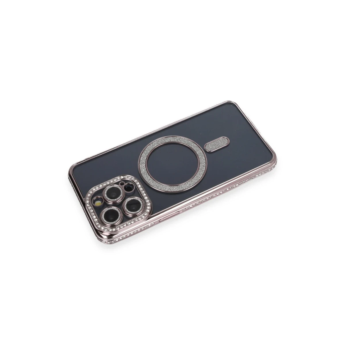 Newface Apple iPhone 14 Pro Kılıf Joke Simli Magneticsafe Kılıf - Gri — görsel 5