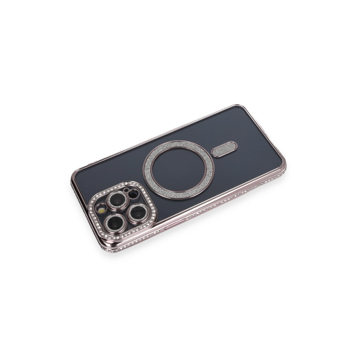 Newface Apple iPhone 14 Pro Kılıf Joke Simli Magneticsafe Kılıf - Gri — görsel 8