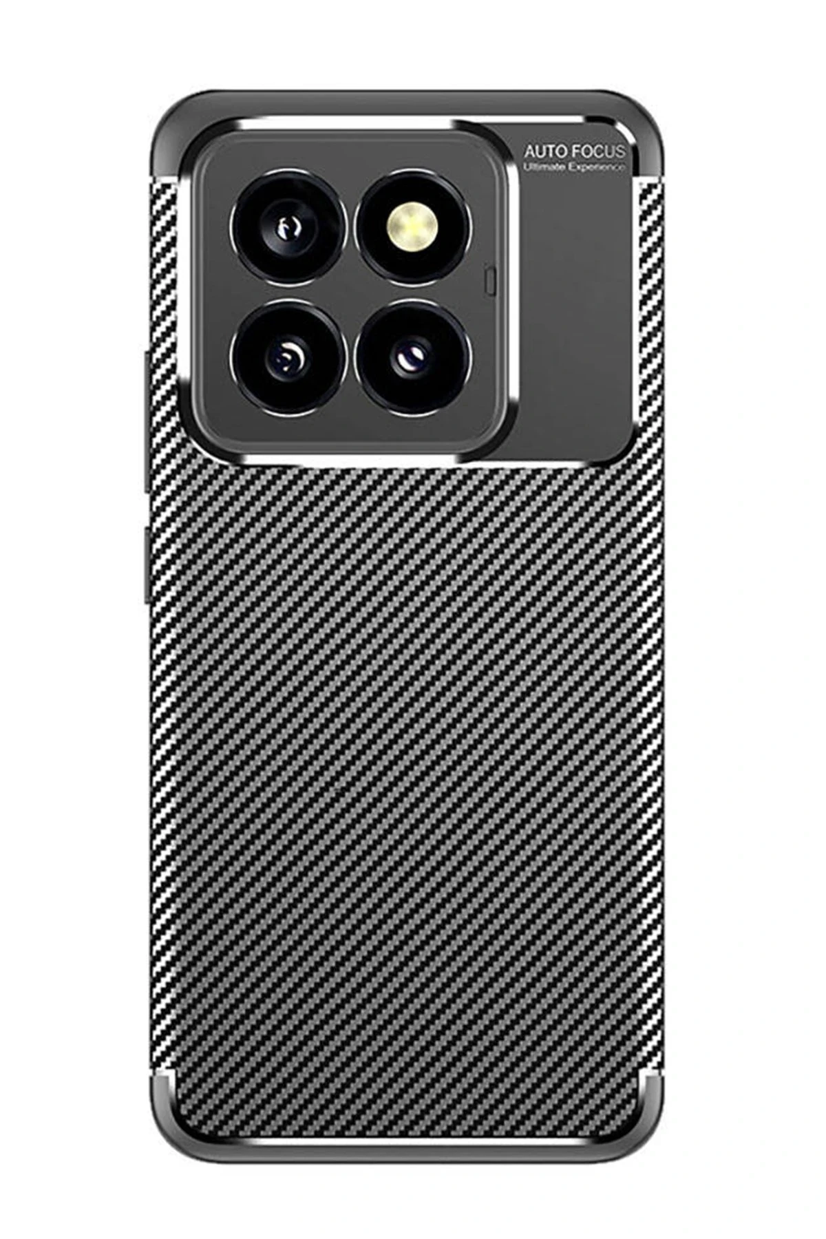 Newface Xiaomi Mi 14T Pro Kılıf Auto Focus Karbon Kapak - Siyah — görsel 2
