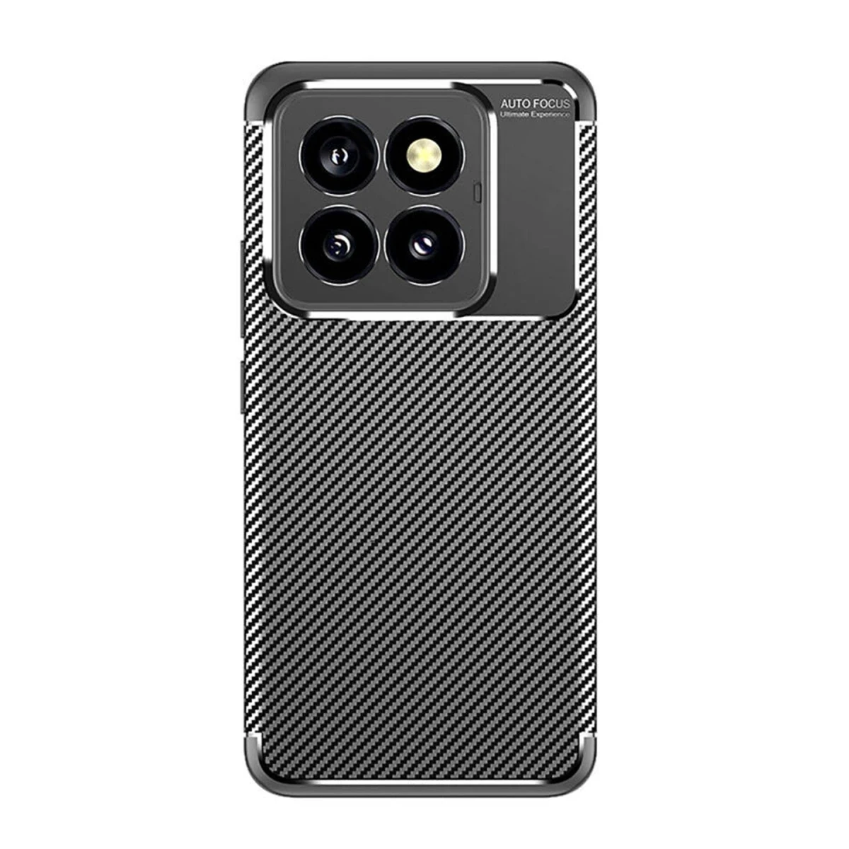 Newface Xiaomi Mi 14T Pro Kılıf Auto Focus Karbon Kapak - Siyah — görsel 5