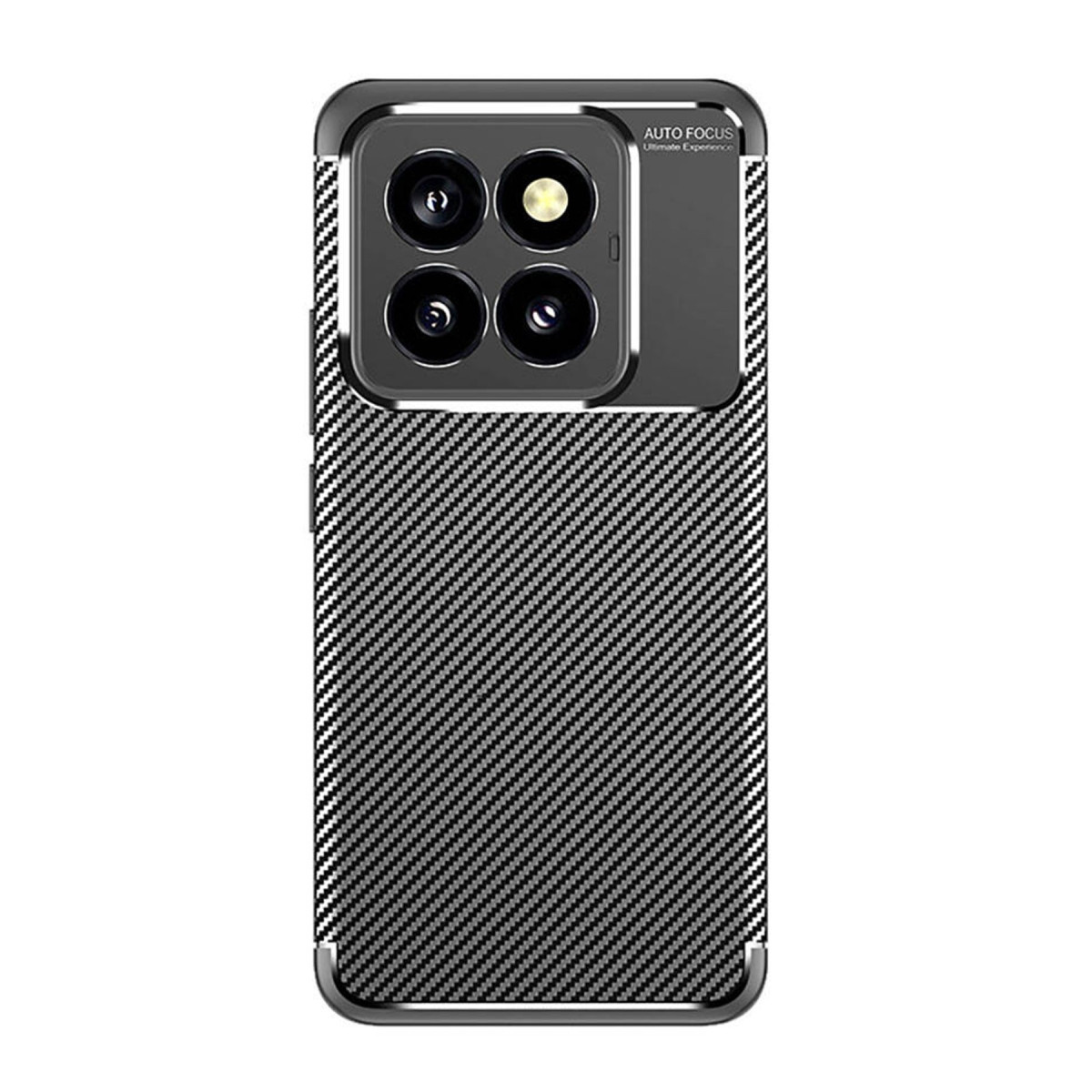 Newface Xiaomi Mi 14T Pro Kılıf Auto Focus Karbon Kapak - Siyah — görsel 8