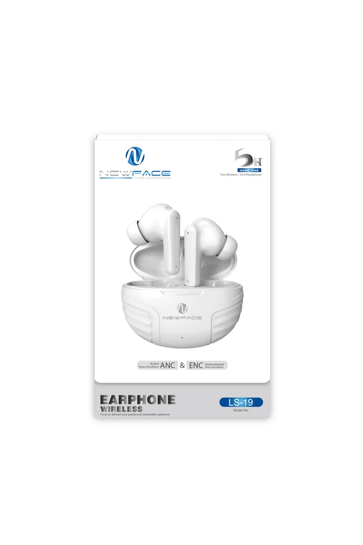 Newface LS-19 Aktif Gürültü Engelleyici Özellikli Bluetooth 5.4 Kablosuz Airpods Kulaklık - Siyah — görsel 2