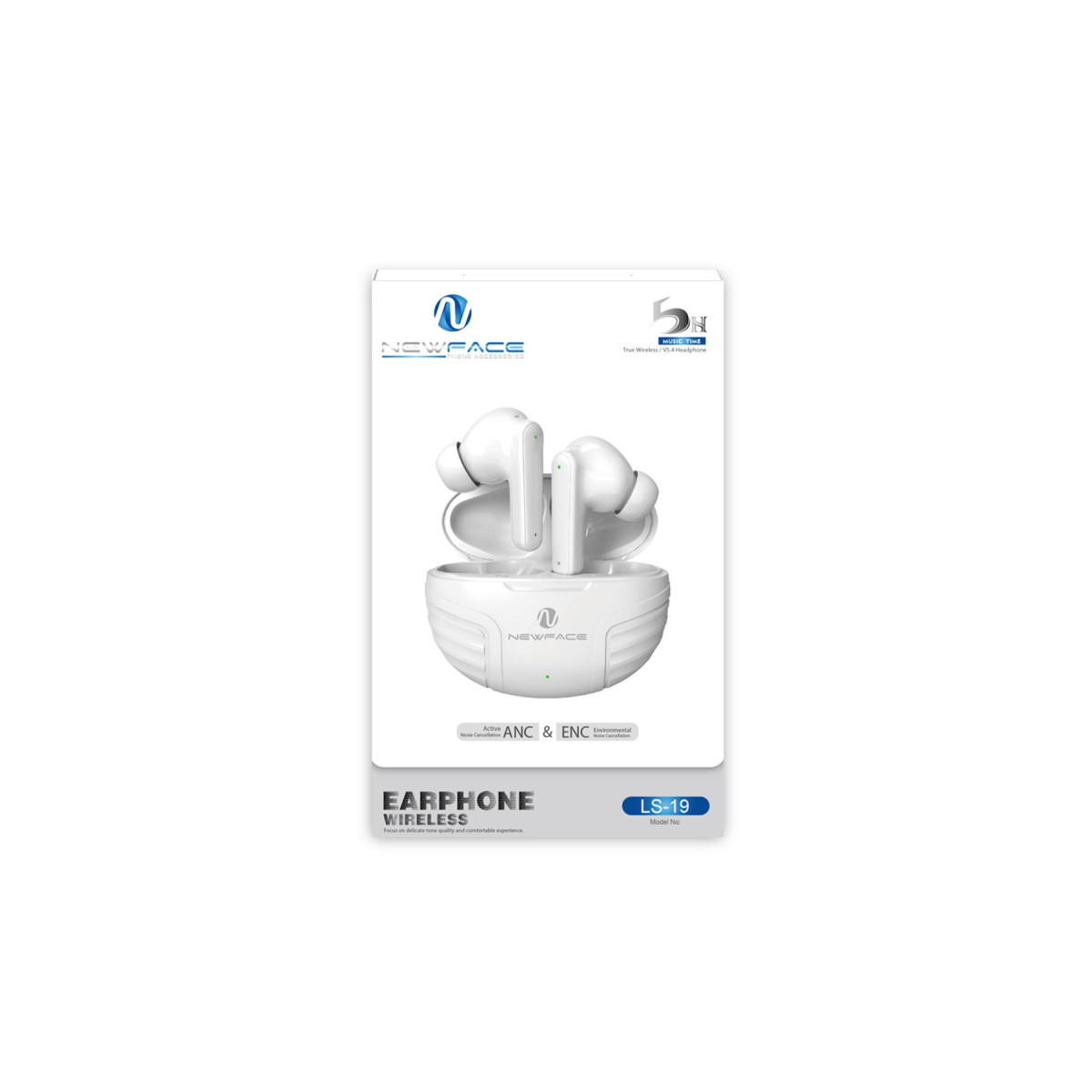 Newface LS-19 Aktif Gürültü Engelleyici Özellikli Bluetooth 5.4 Kablosuz Airpods Kulaklık - Siyah — görsel 6